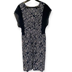 Juicy Couture Blue Sheer Cap Sleeve Dress Size Large